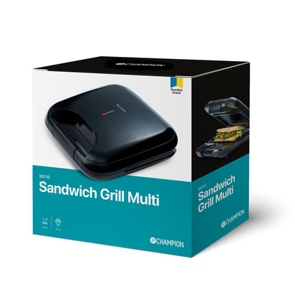 Sandwichgrill Multi 22x12cm 750W SG110 Schwarz