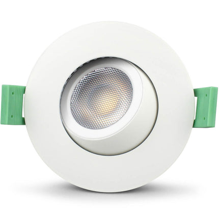 Spot encastré Sanna à intensité variable 3 000 K/4 000 K 520 lm IP65, lot de 3, blanc