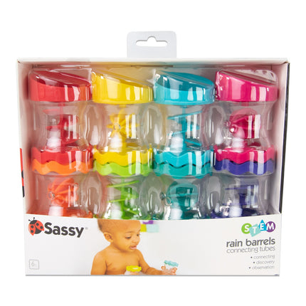 Sassy Badewannen-Wasserspielzeug Regentonnen-Verbindungsrohre