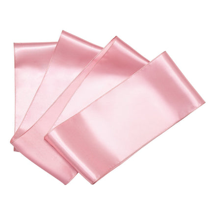 Satin Chair Sashes, 50-Pack Rose Gold 7 x 108 In