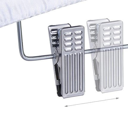 Satin hanger with clips