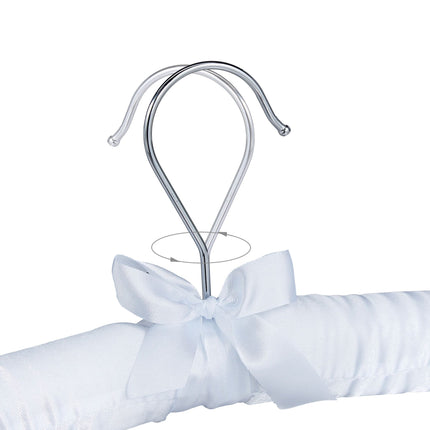 Satin hanger with clips
