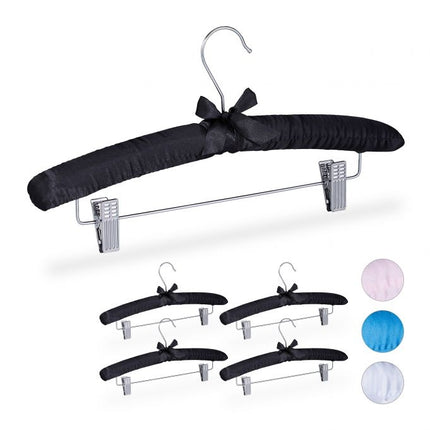 Satin-Kleiderbügel mit Clips