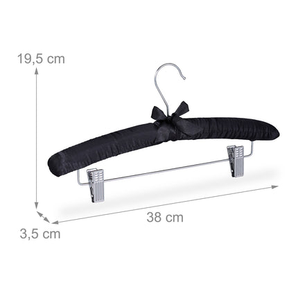 Satin-Kleiderbügel mit Clips