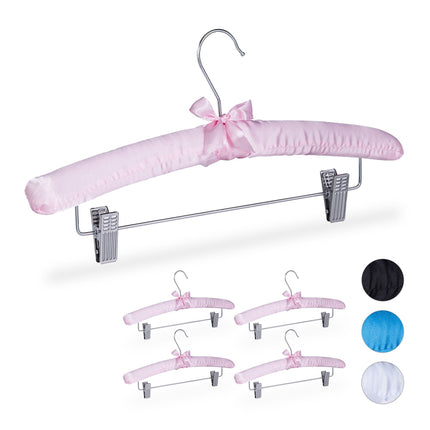 Cintre en satin avec pinces