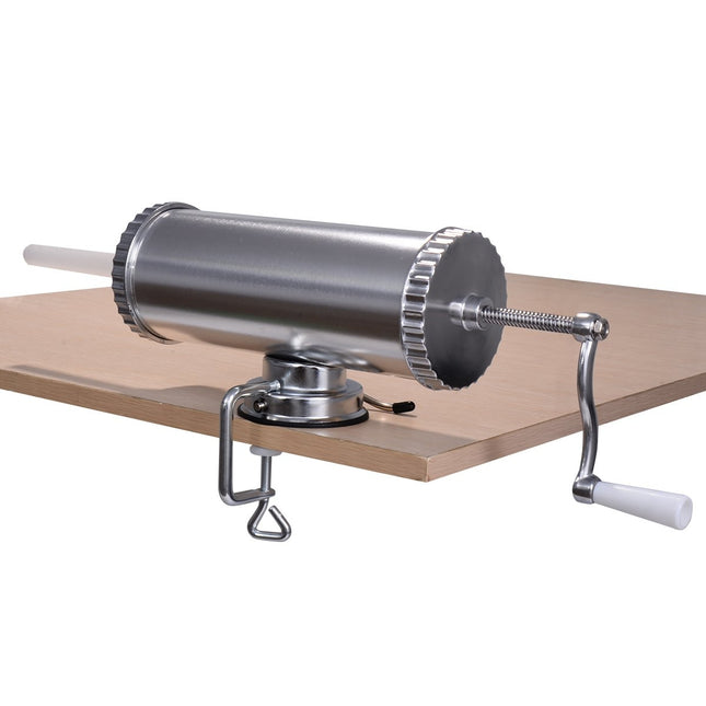 Wurstfüllmaschine, 2,5 kg Fassungsvermögen, Edelstahl