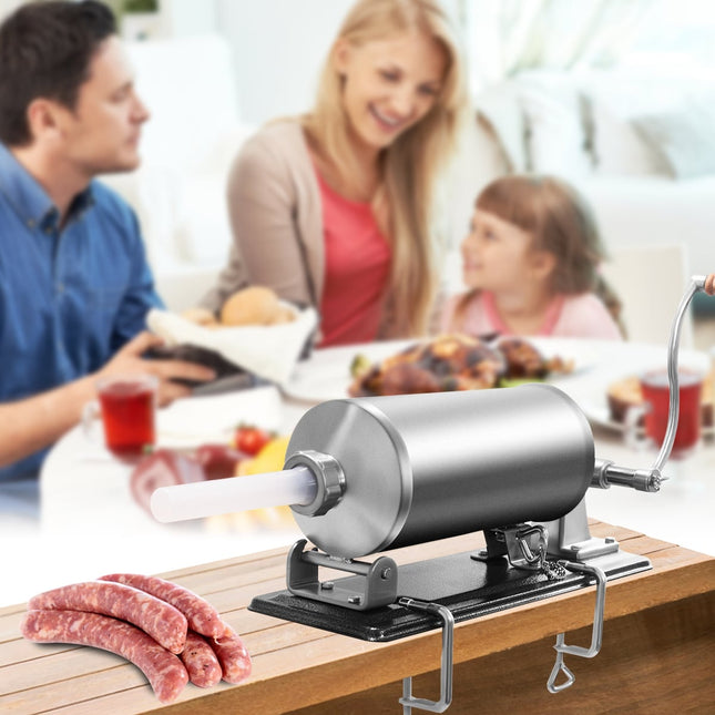 Sausage Stuffer Machine, 4kg Capacity, Stainless Steel