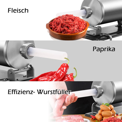 Plnička klobás, kapacita 4kg, nerez