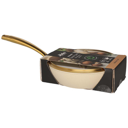 Sauté Pan 24 cm, 2.2 L, Ceramic Non-Stick, Beige