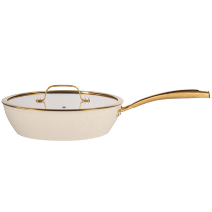 Sauteuse 28 cm, 3,5 L, Keramikbeschichtung, Beige
