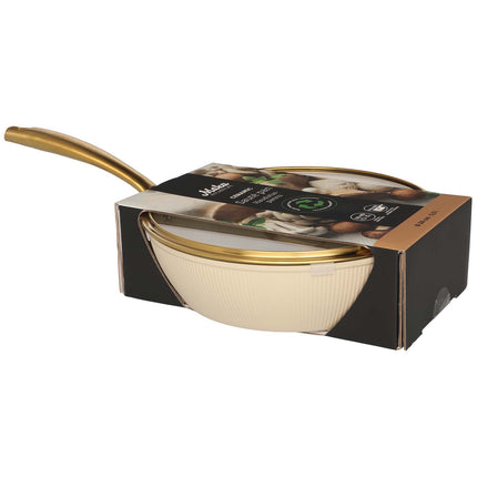 Sauteuse 28 cm, 3,5 L, Keramikbeschichtung, Beige