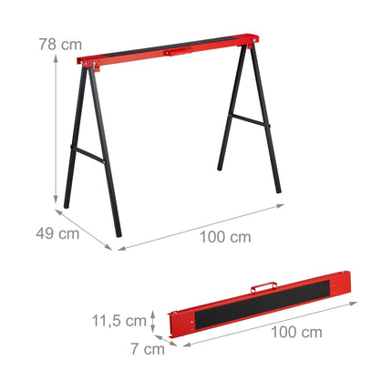 Bock-Set, klappbar, 100 kg Tragkraft