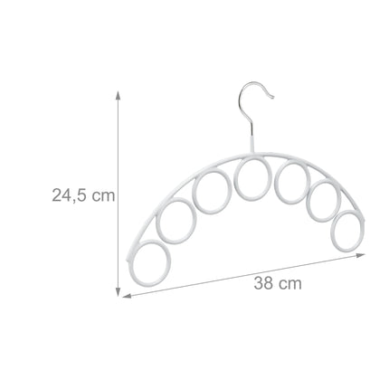 Schalhalter mit 7 Ringen