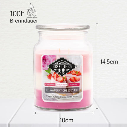 Scented Candle, Glass Jar, Dual Cotton Wicks
