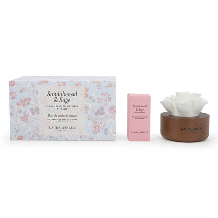 Scented Flower Diffuser – Ceramic, Glass, Wood, 30-Day