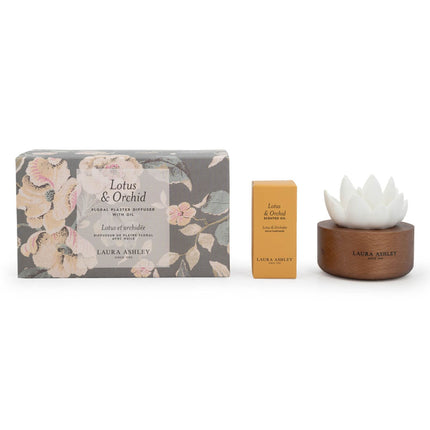 Duftblumen-Diffusor, Keramik & Holz, 30 Tage Duft
