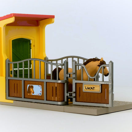 Schleich Farm World hrací sada box pro pony s islandským hřebcem
