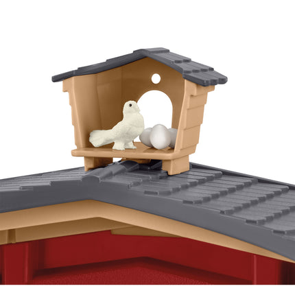 Schleich Farm World Playset Red Barn With Animals
