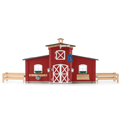 Schleich Farm World Playset Red Barn With Animals