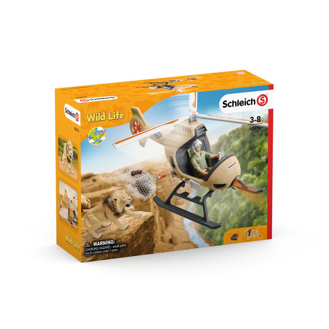 Schleich Wild Life záchranářský vrtulník pro zvířata