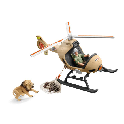 Schleich Wild Life záchranářský vrtulník pro zvířata