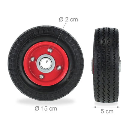 Roller-Radsatz mit 2 Rädern