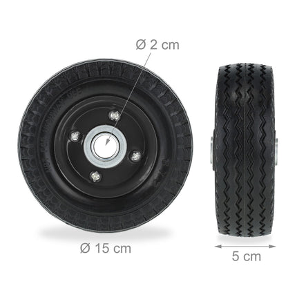 Roller-Radsatz mit 2 Rädern