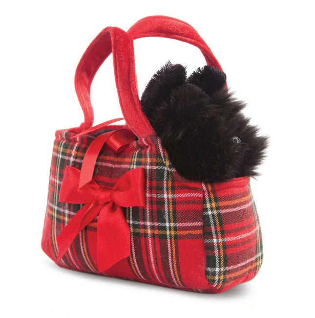 Scottish Terrier Plüschtier in Tasche, 20 cm