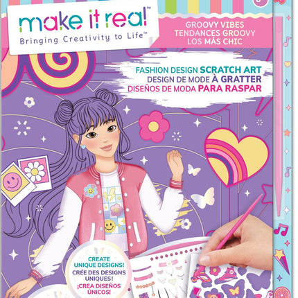 Scratch Art Kit: Groovy Vibes für kreativen Spaß