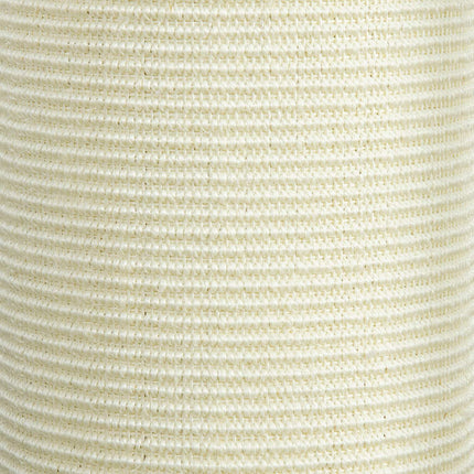 Škrabadlo pro kočky, 85 cm, sisalové lano, plyš, krémová
