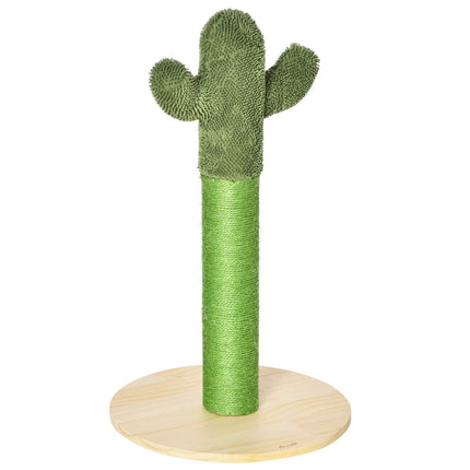 Katzenkratzbaum, Kakteen-Design, Kiefer & Sisal, 65 cm