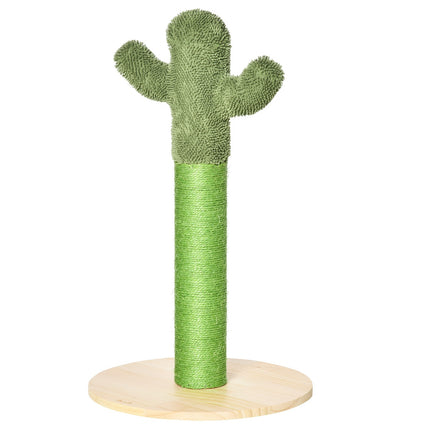Katzenkratzbaum, Kakteen-Design, Kiefer & Sisal, 65 cm