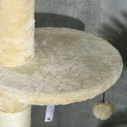 Deckenhoher Katzenkratzbaum mit Hängematte und Höhle