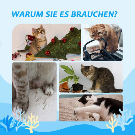 Katzenkratzbaum deckenhoch mit Häuschen und Hängematte