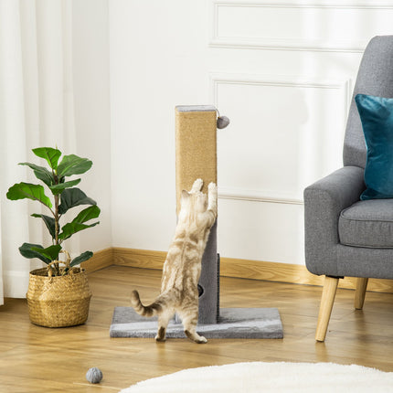 Katzenkratzbaum, 79 cm, Juteseil & Plüschspielzeug