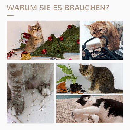 Katzenkratzbaum, 79 cm, Juteseil & Plüschspielzeug