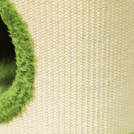Katzentoilette, 52 cm hoch, Sisal-Höhlenturm mit Spielzeug