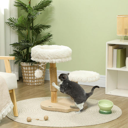 Katzenkratzbaum mit Spielball, Betten, für Katzen <5 kg