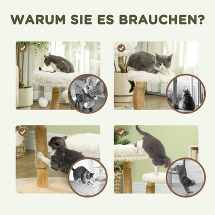 Katzenkratzbaum mit Spielball, Betten, für Katzen <5 kg