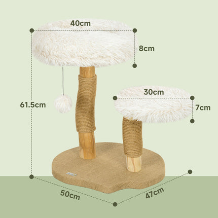 Katzenkratzbaum mit Spielball, Betten, für Katzen <5 kg