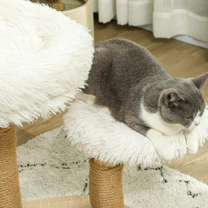 Katzenkratzbaum mit Spielball, Betten, für Katzen <5 kg