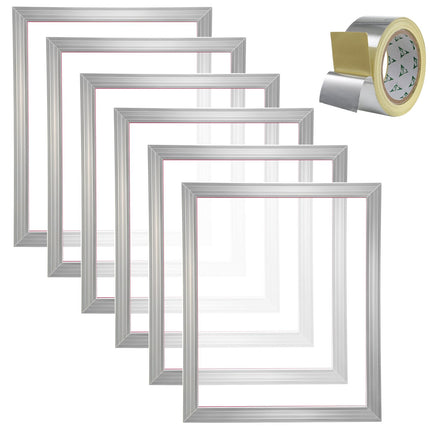 Screen Printing Frames, 20x24 in, 305 Mesh, 6 Pack
