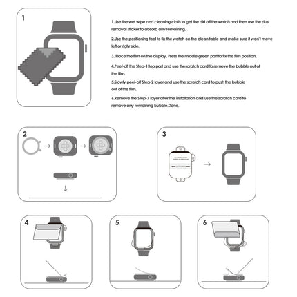 Screen protector Apple watch 3-pack 44mm