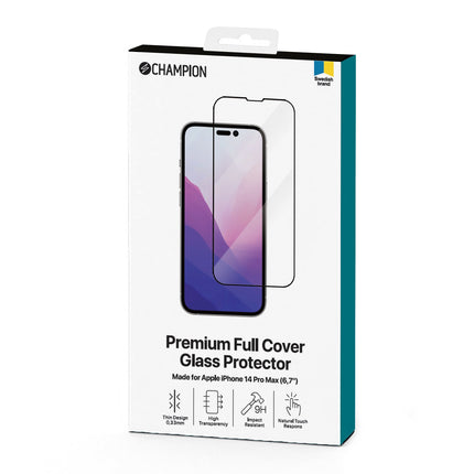 Displayschutzfolie iPhone 14 Pro Max Schwarz