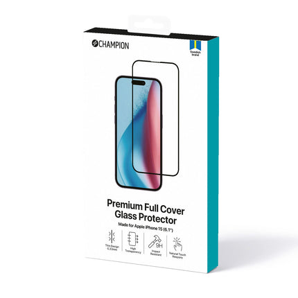 Displayschutzfolie iPhone 16 / 15 Schwarz