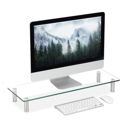 Screen stand in glass