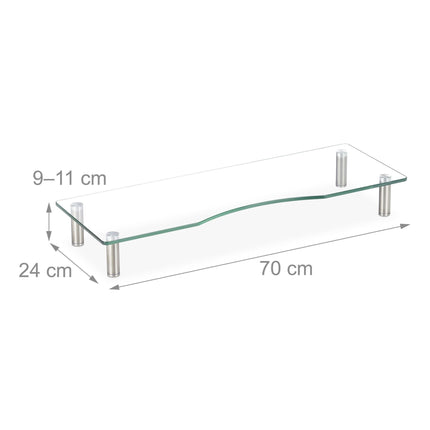 Screen stand in glass
