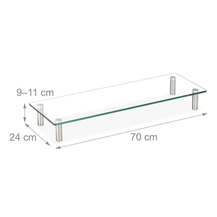 Screen stand in glass