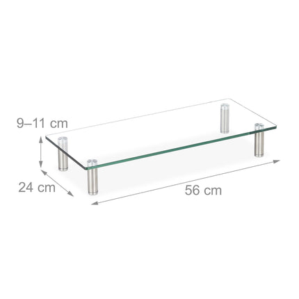 Support d'écran en verre