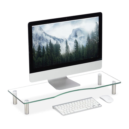 Screen stand in glass